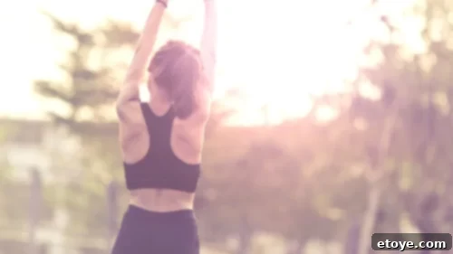 Living With Purpose: The Art of Crafting Magical Moments for Yourself and Others 4 A person stretching gracefully outdoors, embodying a healthy and happy lifestyle.