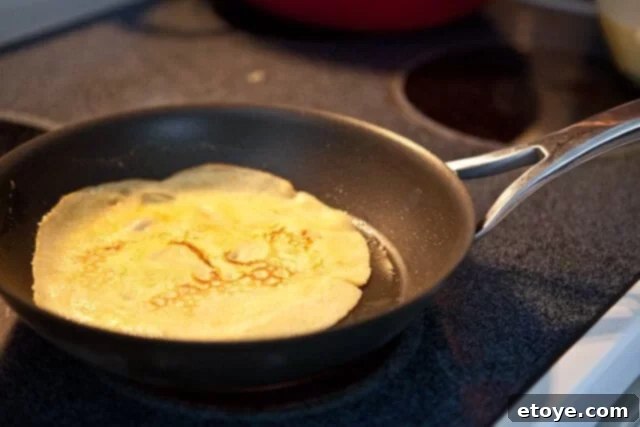 Stack of Warm Crepes