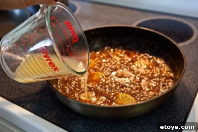 Caramel Served Over Crepes