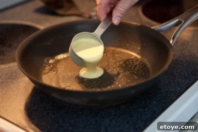 Spreading Crepe Batter