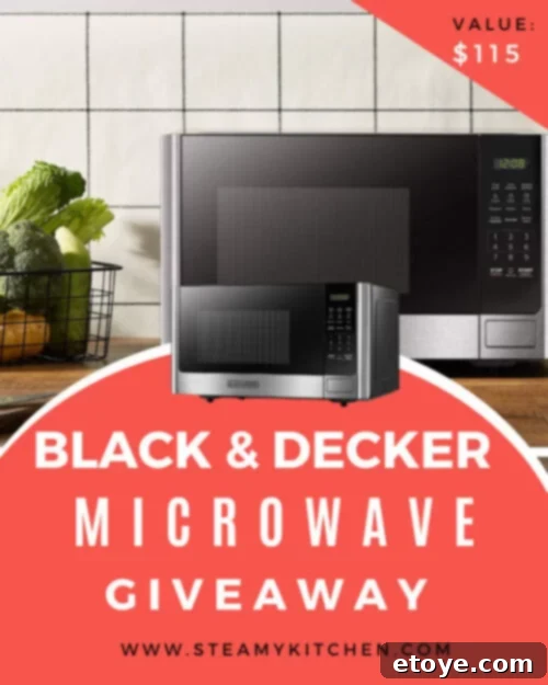 Win a Black and Decker Microwave 2 Black and Decker Microwave Giveaway - Sleek and Efficient Kitchen Appliance