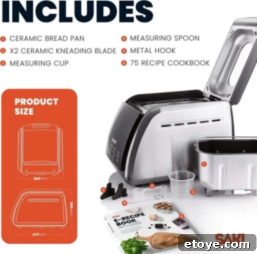 Key elements and design of the Saki Automatic Bread Maker