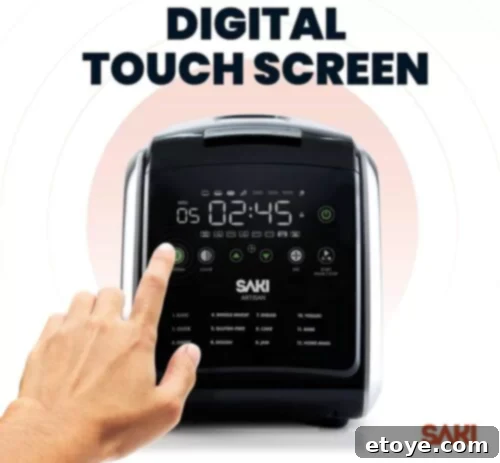 Saki Bread Maker LCD display and programmable timer