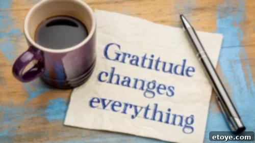 Morning gratitude practice with a warm mug