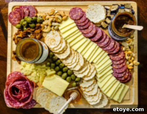 Platterful All-In-One Charcuterie Board Kit Review and Giveaway 6 Platterful meat and cheese spread arrangement for easy entertaining