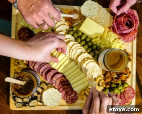 Platterful All-In-One Charcuterie Board Kit Review and Giveaway 10 Beautifully arranged family charcuterie board for gatherings