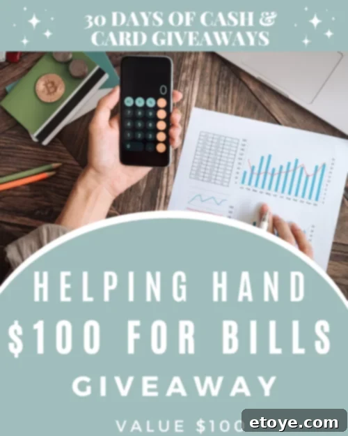 Helping Hand For Bills $100 Cash Giveaway - Community