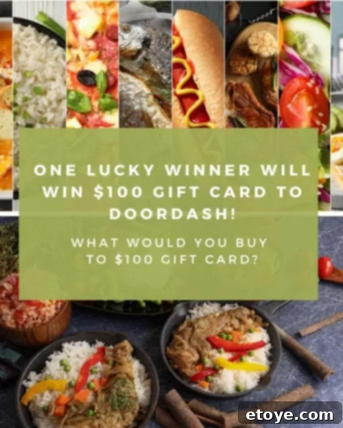 Day 11: Score a 100 DoorDash Gift Card 5 Family enjoying delivered food from DoorDash at home, happily gathered around a table with various dishes.