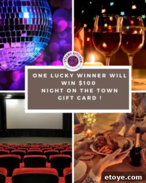 Day 16: Your Shot at a $100 Night Out Gift Card 5 A couple walking hand-in-hand under city lights, enjoying a romantic night out