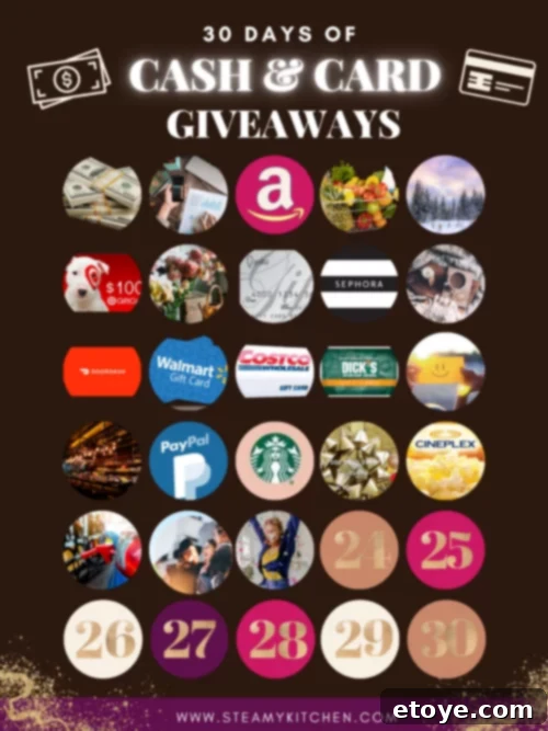 Giveaway Day 23 graphic highlighting prizes