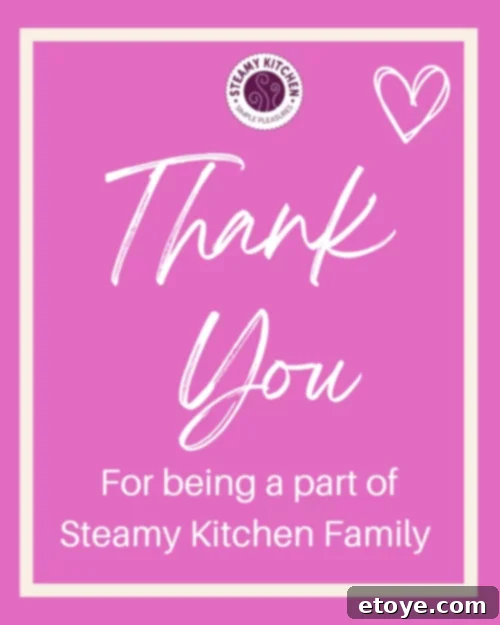 Join the Steamy Kitchen community for fun and giveaways