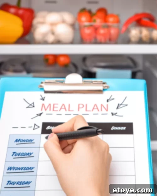 Fresh ingredients for meal planning on a budget and healthy cooking