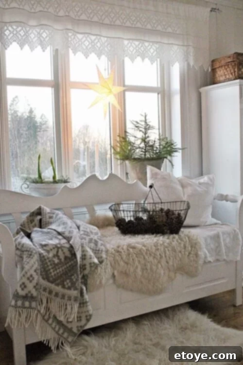 Day 28 Score a 100 Home Goods Gift Card 5 Cozy winter reading nook with blankets, pillows, and warm lighting