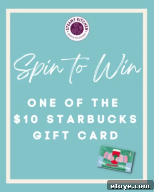 Stylized snowflakes falling around coffee imagery, symbolizing the 'Snowflakes and Starbucks' instant win game.