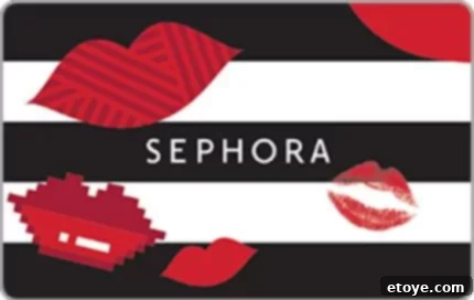Sephora $10 Gift Card for beauty shopping and product discovery
