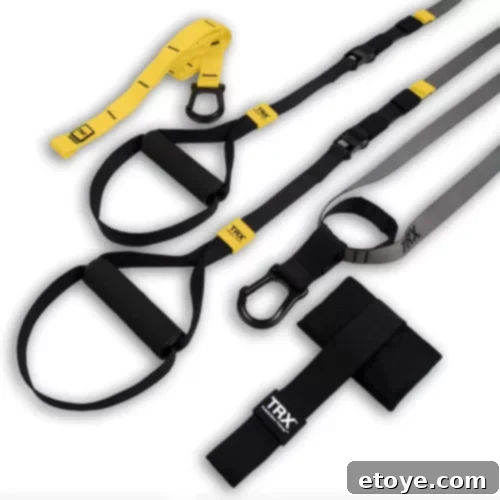 TRX GO Suspension Trainer Go Bundle Giveaway 2 TRX GO Suspension Trainer showing its components