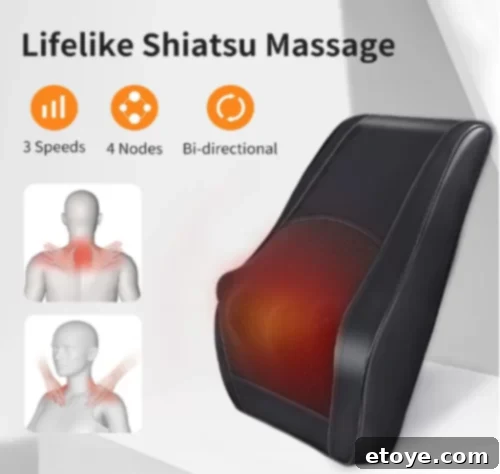 Win a Heated Back Massager 3 Boriwat Heated Back Massager: Ideal gift for neck and back pain relief