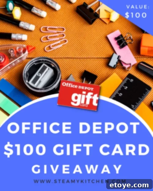  $100 Office Depot Gift Card Giveaway