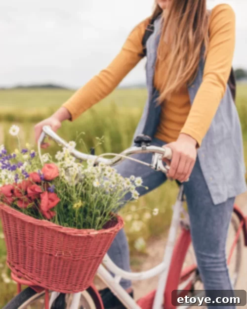 Spring Glow 250 Cash Giveaway 4 Cyclist enjoying a scenic bike ride on a beautiful spring day, surrounded by nature.