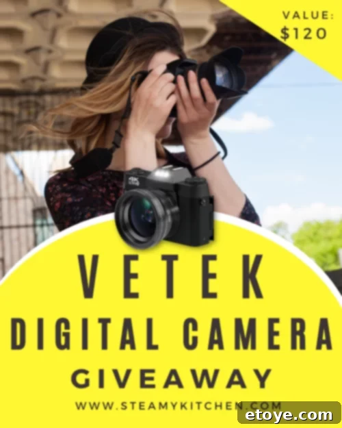 Vetek 4K Digital Camera - Capture Spring's Beauty Vetek 4K Digital Camera Giveaway - Front View