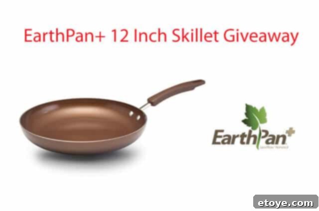 Earth-Pan-Plus-Giveaway EarthPan+ 12-Inch Skillet: Your Essential Eco-Friendly Non-Stick Pan
