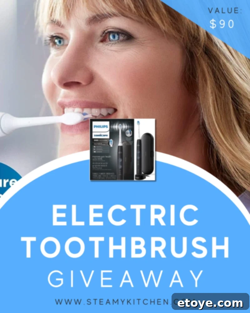 Philips Sonicare Electric Toothbrush Giveaway