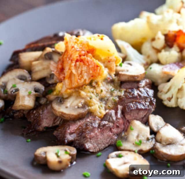Fiery Kimchi Butter Steak 3 Jars of spicy, savory kimchi butter displayed at Momofuku Milk Bar.