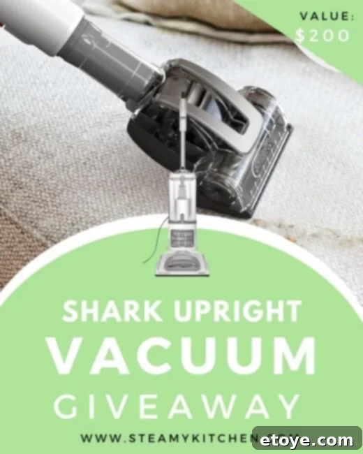 Win a Shark Professional Upright Vacuum 2 Shark Professional Upright Vacuum cleaning a living room