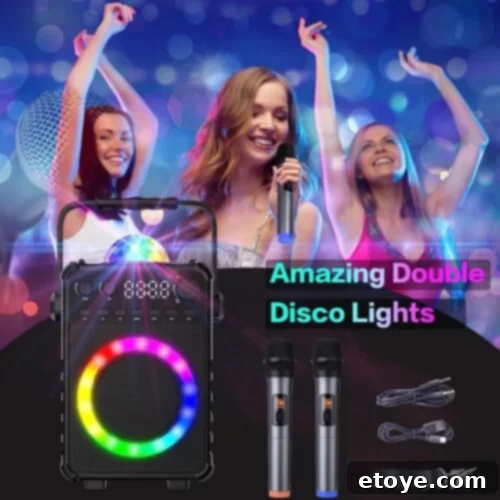 Win a VerkTop Karaoke Machine 4 VerkTop Karaoke Machine setup for family fun