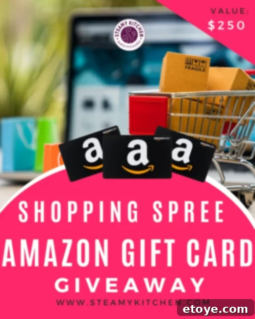 Win a $250 Amazon Gift Card for your ultimate shopping spree