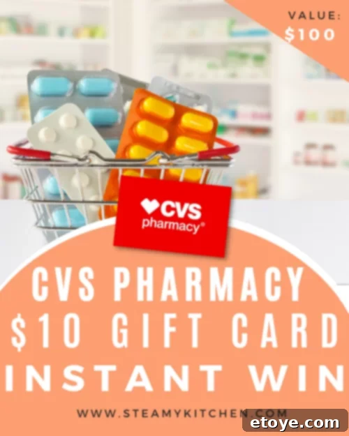 CVS Instant Win 2 Spin to Win a $10 CVS Pharmacy Gift Card in the Instant Win Sweepstakes
