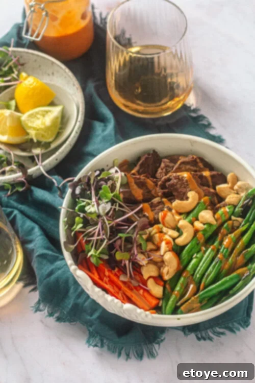 Peanut Beef Satay Zoodle Bowl with Peanut Sauce Peanut Beef Satay Zoodle Bowl with Peanut Sauce Recipe - A Healthy and Flavorful Asian-Inspired Dish