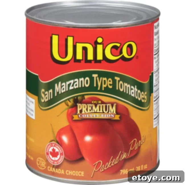 San Marzano Tomatoes Can