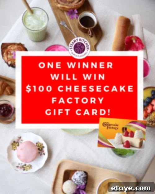 Enter to Win $100 Cheesecake Factory Gift Card – Your Chance to Indulge