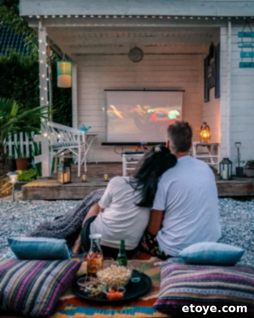 Screen Projector Movie Night