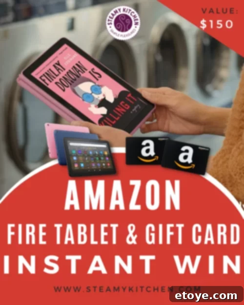 Win an Amazon Fire Tablet in Steamy Kitchen's Instant Win Contest