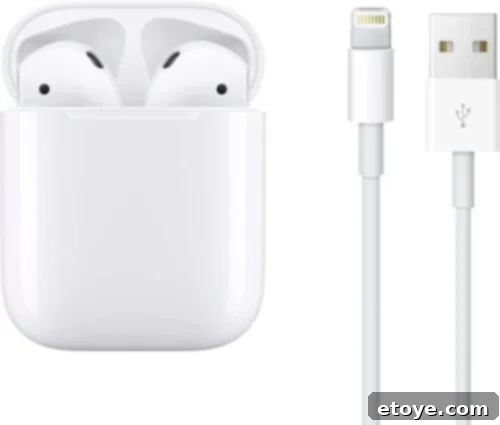 Apple AirPods with charging case