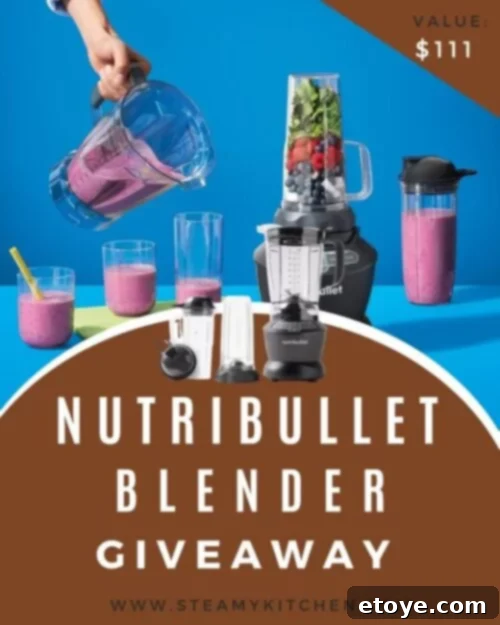 Power Up Your Health Win a Nutribullet 2 nutribullet blender giveaway hero