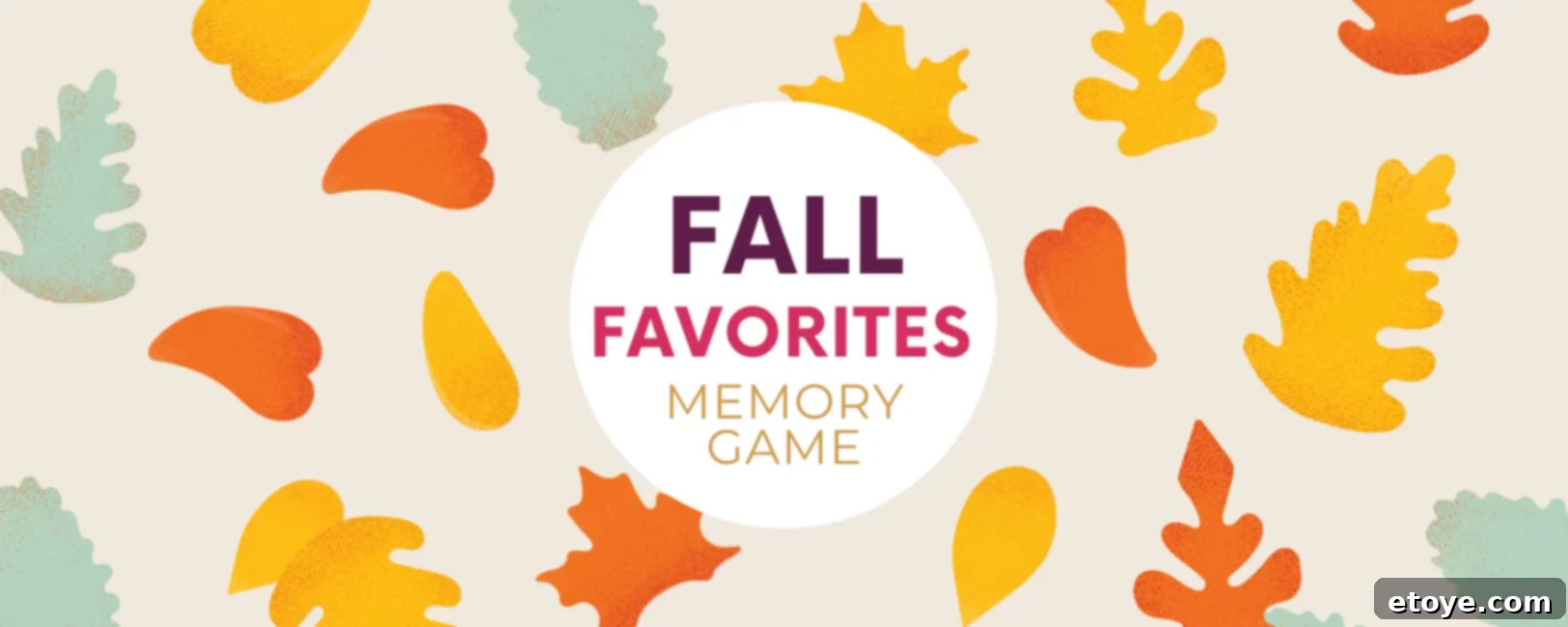 Amazon Instant Jackpot 4 Fall Favorites Memory Game Graphic with Leaves