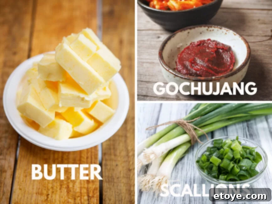 Flavorful Butter Creations 3 Gochujang Butter with butter, gochujang and scallions