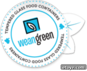 Wean Green logo emphasizing eco-friendly glass containers