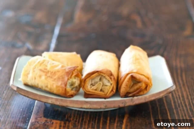 Broccoli Spanakopita Recipe Freshly Cooked Broccoli Spanakopita Rolls