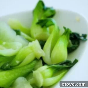 bok choy on plate