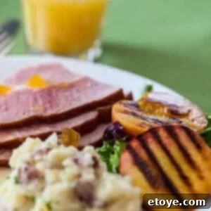 Sweet and Savory Easter Ham with Grilled Peaches 18 Easter Ham with Grilled Peaches