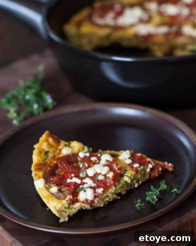 Delicious Zucchini Frittata, a symbol of Italian comfort food