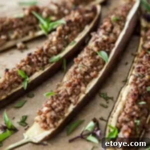 Savory Miso Stuffed Eggplant 3 Stuffed Miso Eggplant Recipe cooked and served