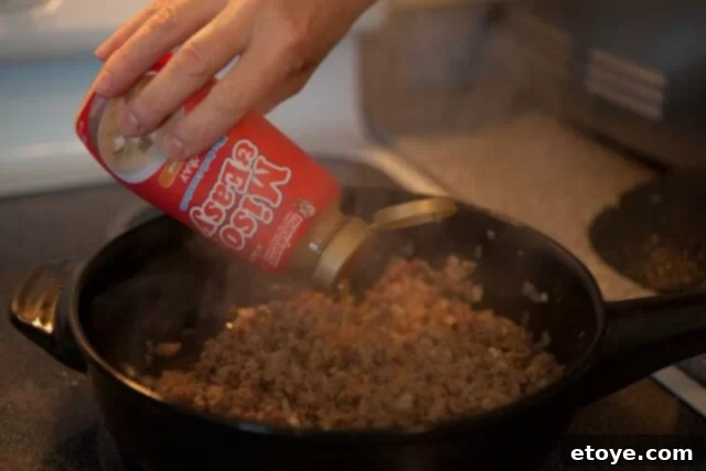 Miso Eggplant Preparation Adding Miso to Eggplant Stuffing