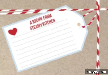 steamy kitchen recipe card Beautifully designed recipe card for organizing family recipes
