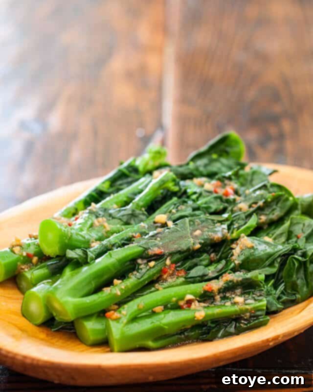 Chinese Broccoli Garlicky Ginger Miso Sauce Recipe Chinese Broccoli Recipe