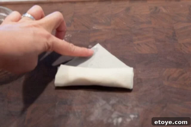 Cornstarch Slurry Seals Spring Roll